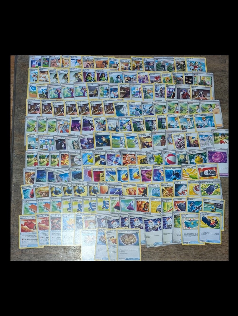 Large Mixed Lot Of 169 Pokémon Trainer Cards